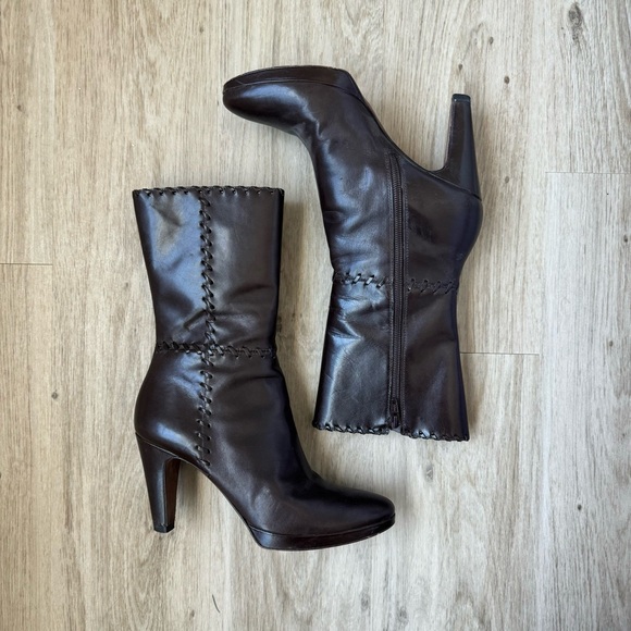 ANTONIO MELANI Shoes - Vintage Brown leather Antonio Melani heeled boots